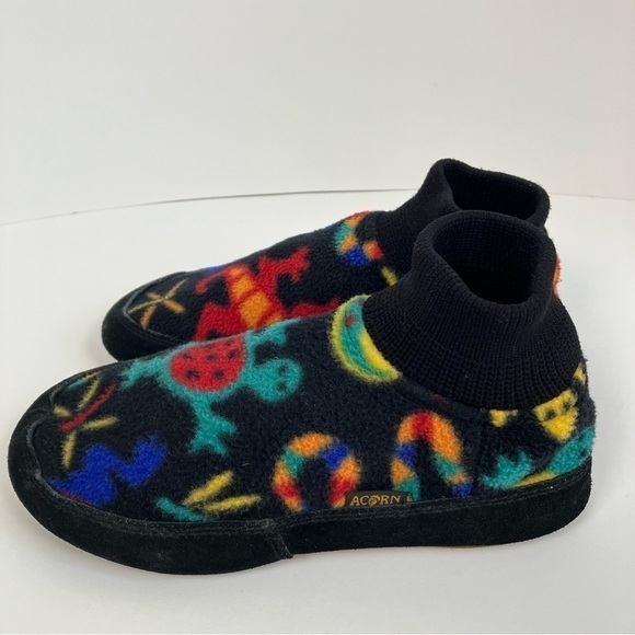 Acorn Kadabra Fleece Slippers Moccasins Wild Critters Kids Size 13 1/2 - 2 1/12 - Picture 5 of 13